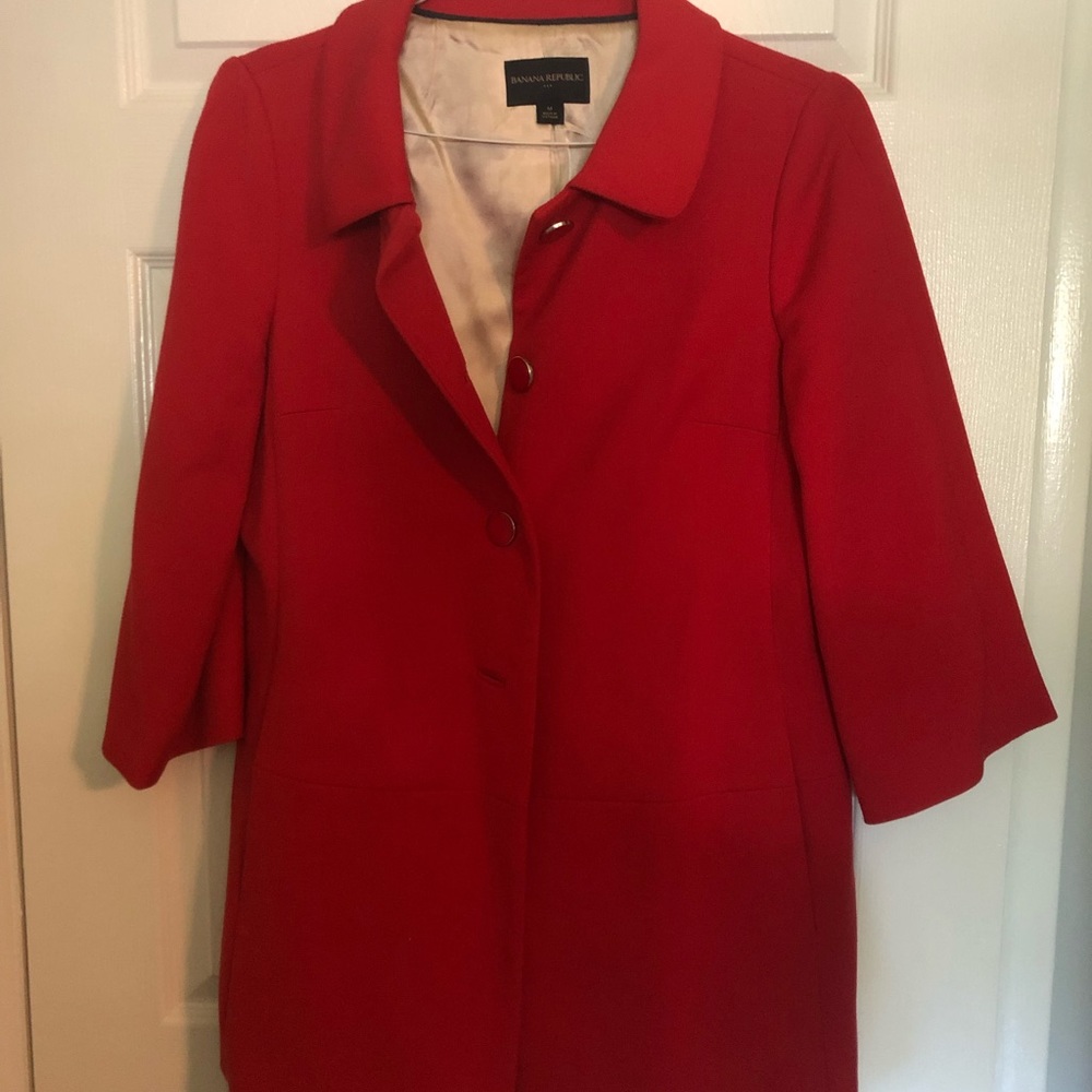 Banana Republic Factory cropped sleeve coat
